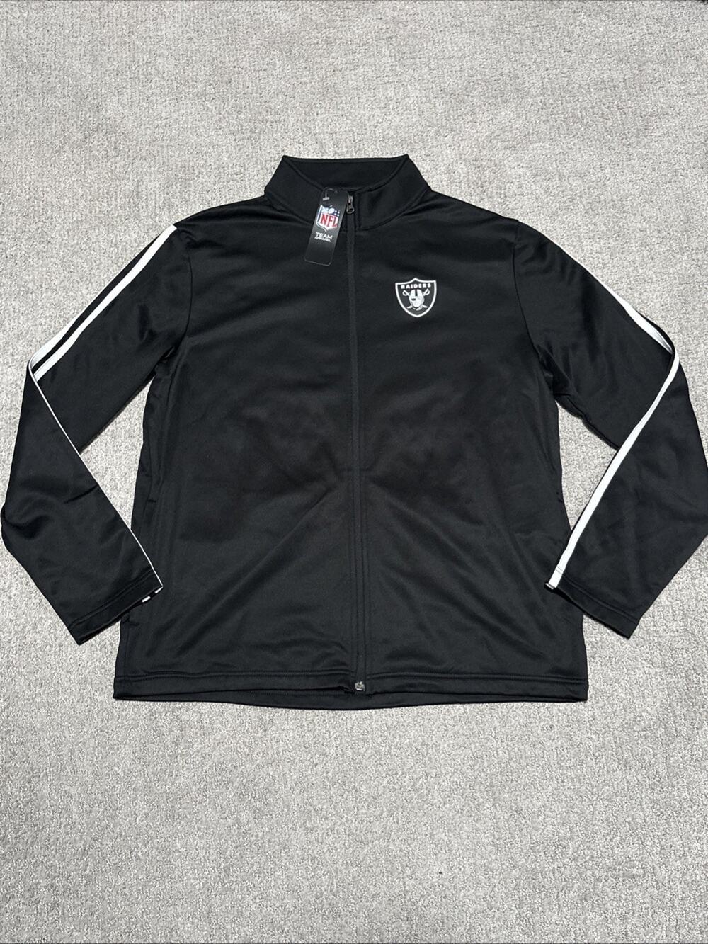 NFL Team Apparel Las Vegas Raiders full-zip track jacket Size Large NWT